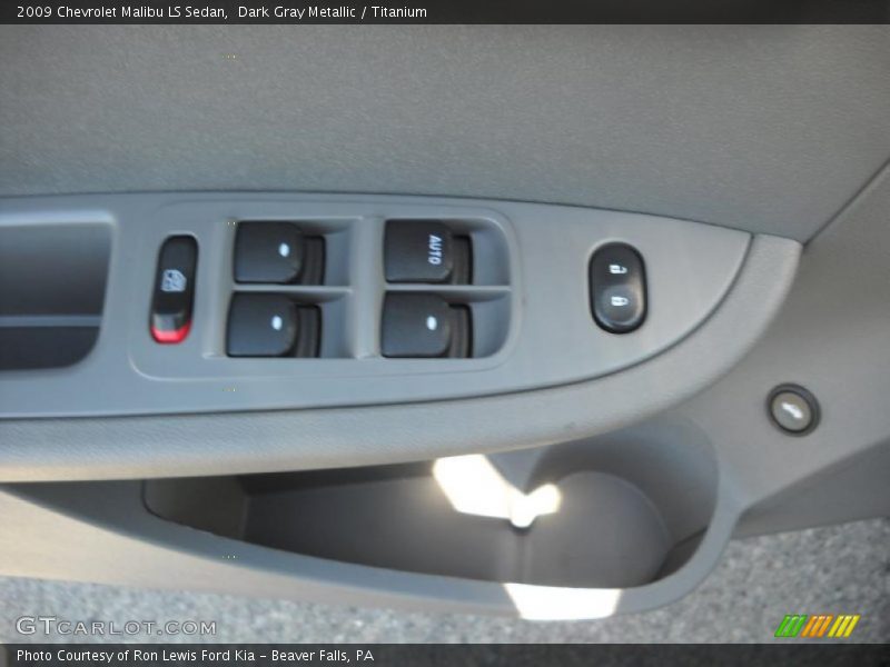 Dark Gray Metallic / Titanium 2009 Chevrolet Malibu LS Sedan