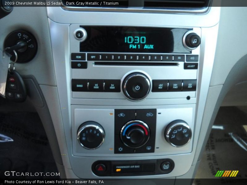 Dark Gray Metallic / Titanium 2009 Chevrolet Malibu LS Sedan