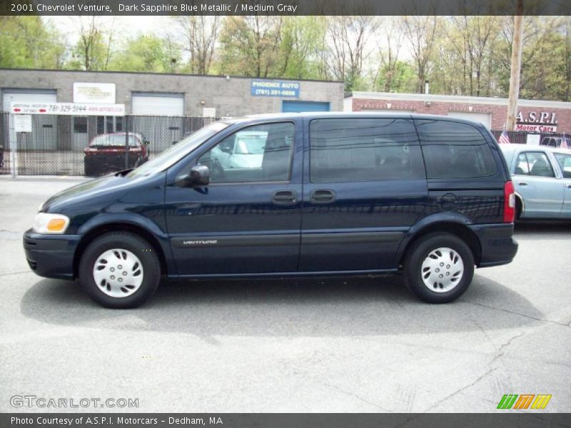 Dark Sapphire Blue Metallic / Medium Gray 2001 Chevrolet Venture
