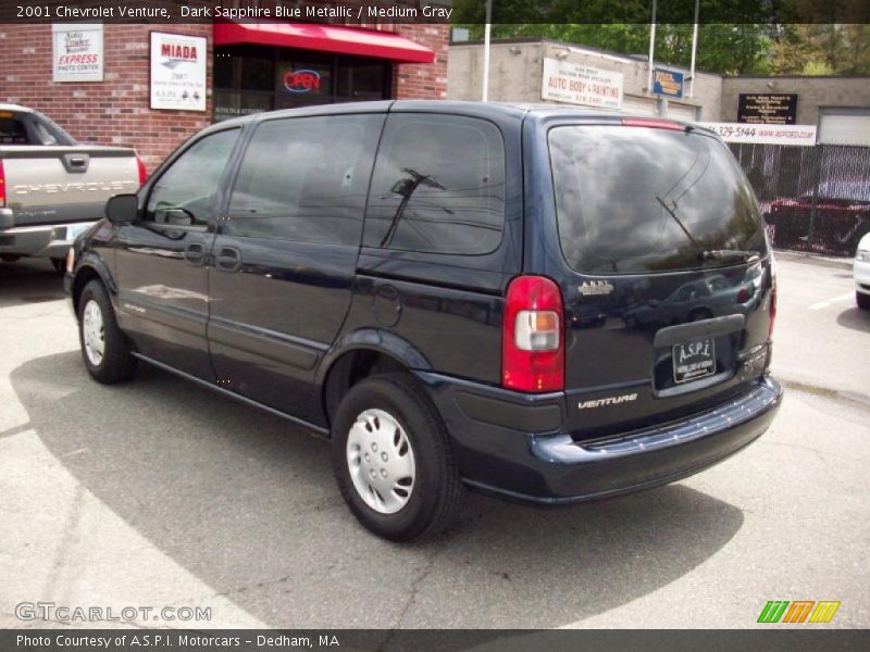 Dark Sapphire Blue Metallic / Medium Gray 2001 Chevrolet Venture