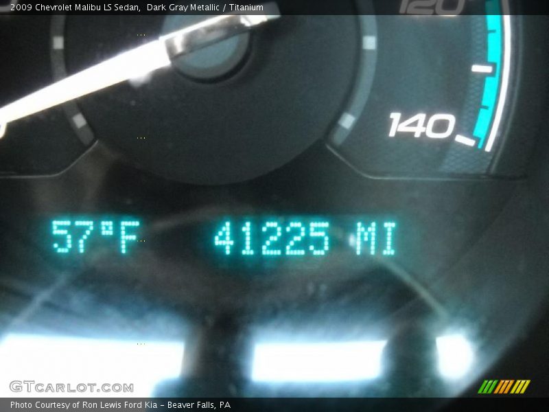 Dark Gray Metallic / Titanium 2009 Chevrolet Malibu LS Sedan