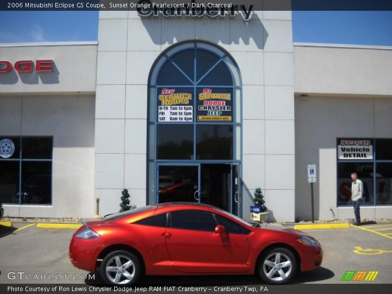 Sunset Orange Pearlescent / Dark Charcoal 2006 Mitsubishi Eclipse GS Coupe