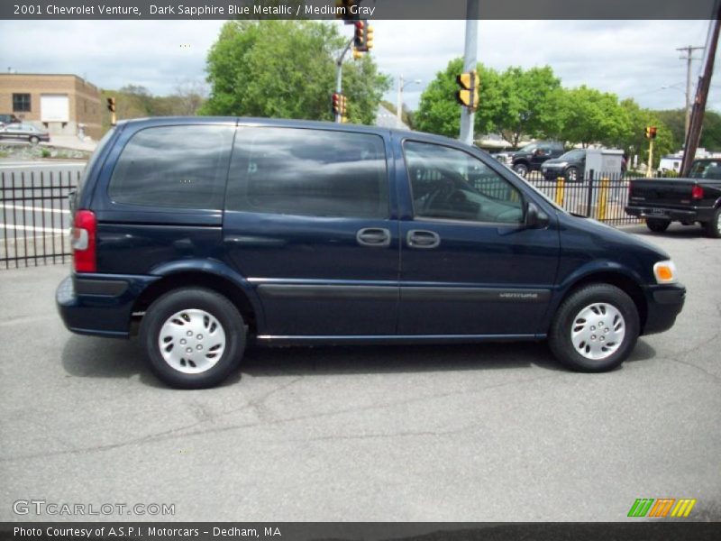 Dark Sapphire Blue Metallic / Medium Gray 2001 Chevrolet Venture