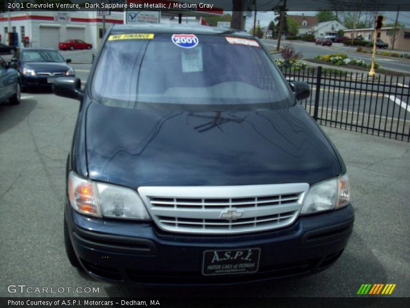 Dark Sapphire Blue Metallic / Medium Gray 2001 Chevrolet Venture