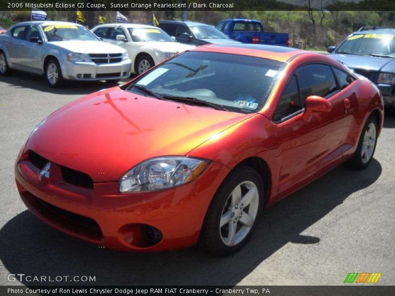 Sunset Orange Pearlescent / Dark Charcoal 2006 Mitsubishi Eclipse GS Coupe