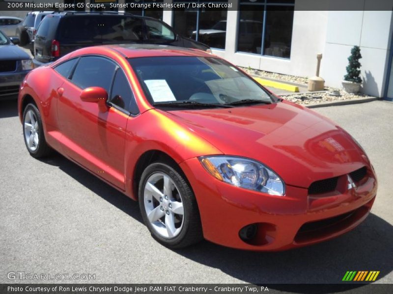 Sunset Orange Pearlescent / Dark Charcoal 2006 Mitsubishi Eclipse GS Coupe