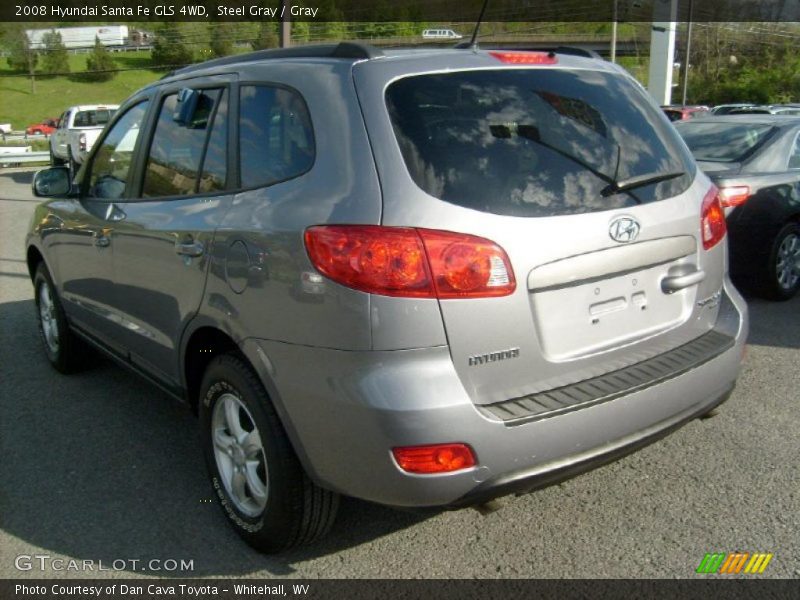 Steel Gray / Gray 2008 Hyundai Santa Fe GLS 4WD
