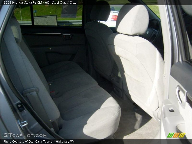 Steel Gray / Gray 2008 Hyundai Santa Fe GLS 4WD