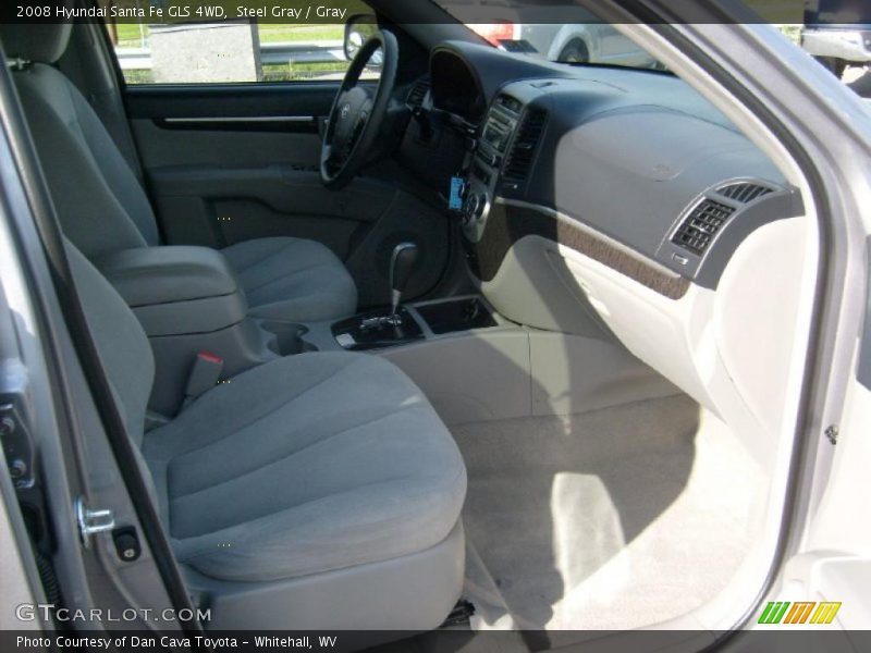 Steel Gray / Gray 2008 Hyundai Santa Fe GLS 4WD
