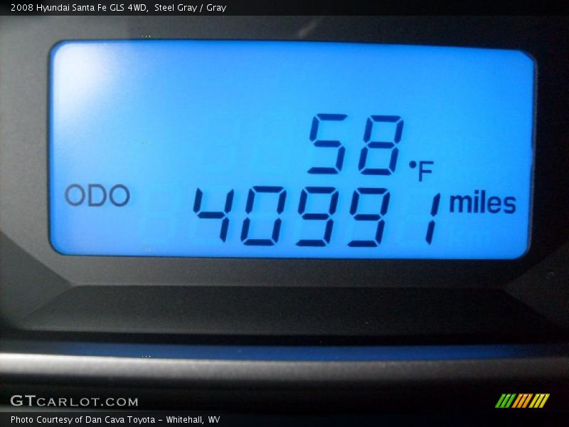 Steel Gray / Gray 2008 Hyundai Santa Fe GLS 4WD