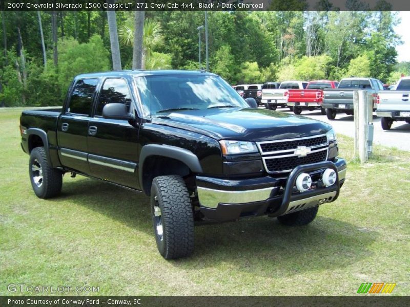 Black / Dark Charcoal 2007 Chevrolet Silverado 1500 Classic LT  Z71 Crew Cab 4x4