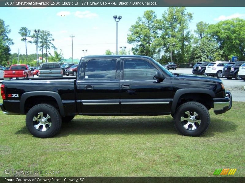 Black / Dark Charcoal 2007 Chevrolet Silverado 1500 Classic LT  Z71 Crew Cab 4x4