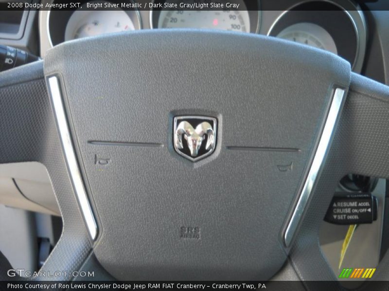 Bright Silver Metallic / Dark Slate Gray/Light Slate Gray 2008 Dodge Avenger SXT