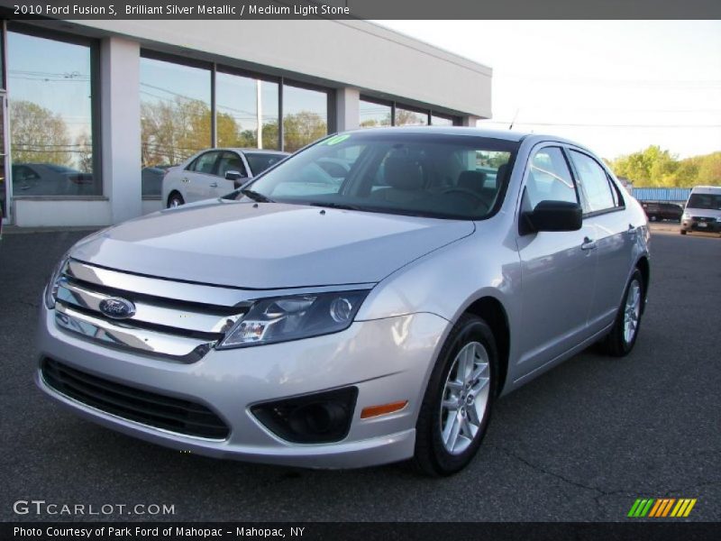 Brilliant Silver Metallic / Medium Light Stone 2010 Ford Fusion S