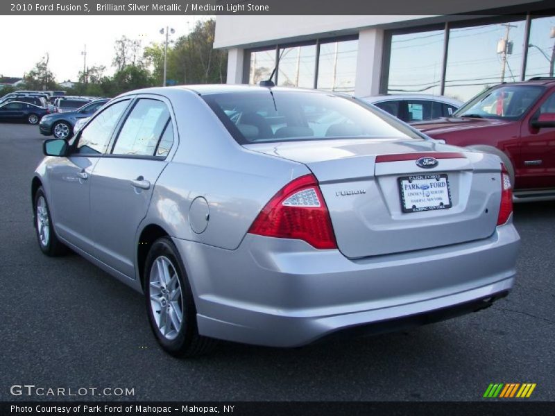 Brilliant Silver Metallic / Medium Light Stone 2010 Ford Fusion S