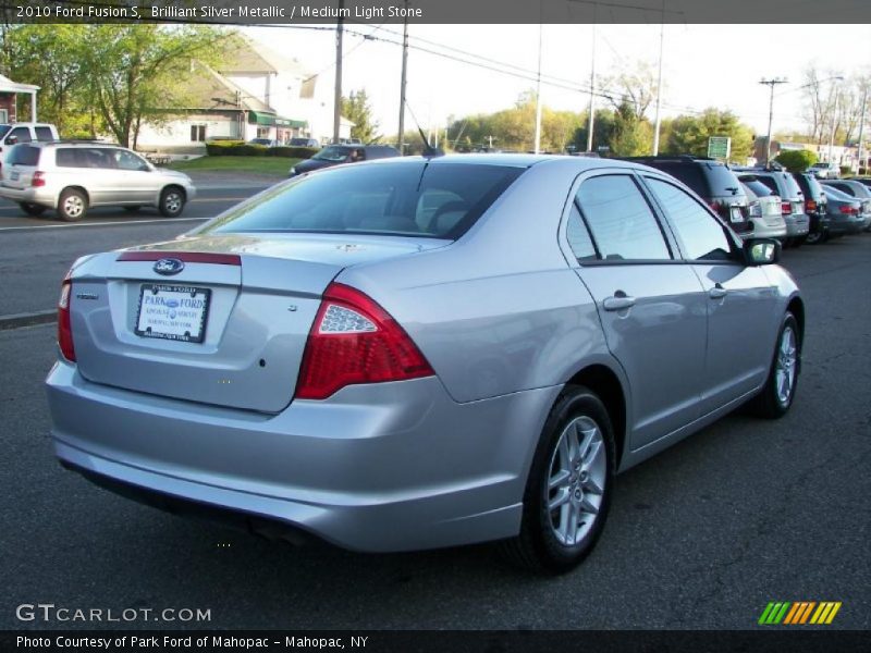 Brilliant Silver Metallic / Medium Light Stone 2010 Ford Fusion S