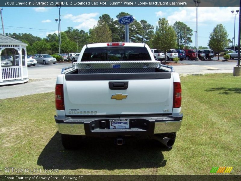Summit White / Ebony Black/Light Cashmere 2008 Chevrolet Silverado 2500HD LTZ Extended Cab 4x4