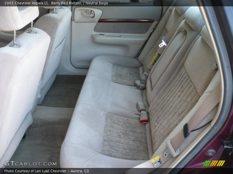 Berry Red Metallic / Neutral Beige 2003 Chevrolet Impala LS