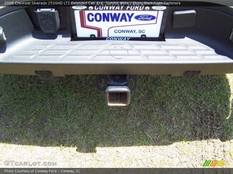 Summit White / Ebony Black/Light Cashmere 2008 Chevrolet Silverado 2500HD LTZ Extended Cab 4x4