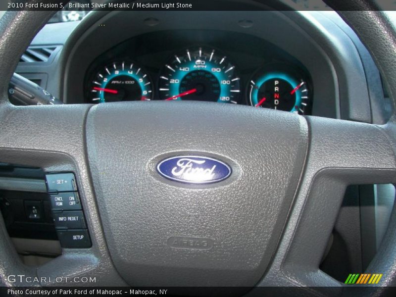 Brilliant Silver Metallic / Medium Light Stone 2010 Ford Fusion S