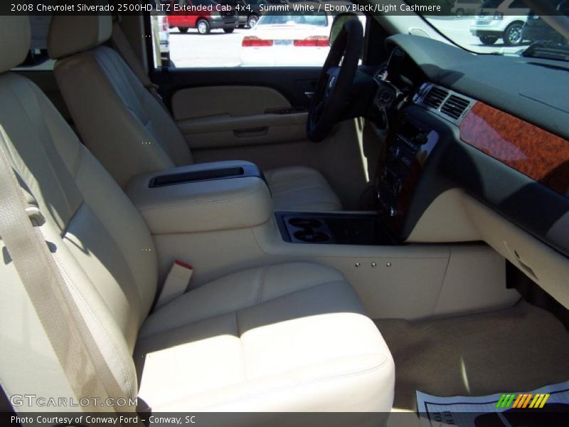 Summit White / Ebony Black/Light Cashmere 2008 Chevrolet Silverado 2500HD LTZ Extended Cab 4x4