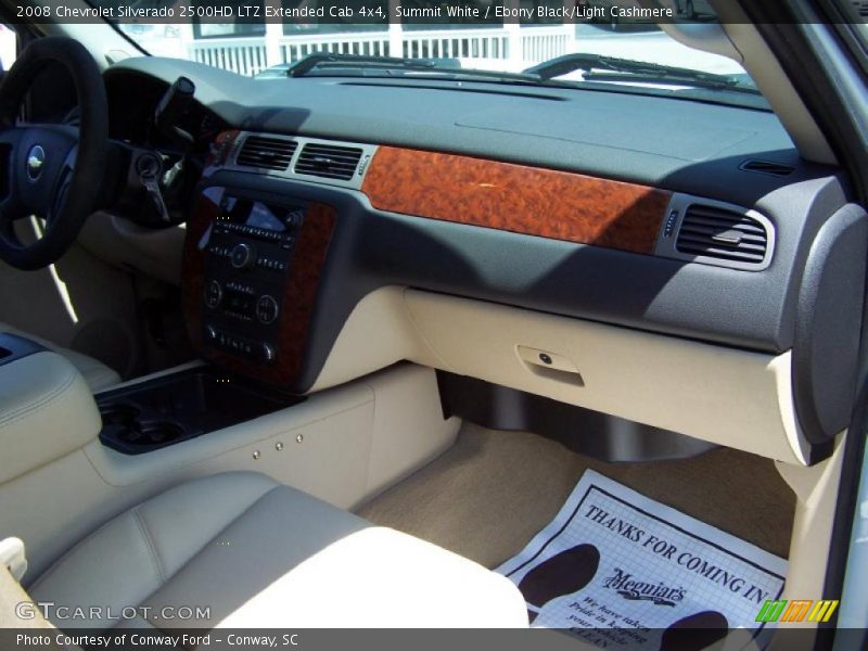 Summit White / Ebony Black/Light Cashmere 2008 Chevrolet Silverado 2500HD LTZ Extended Cab 4x4