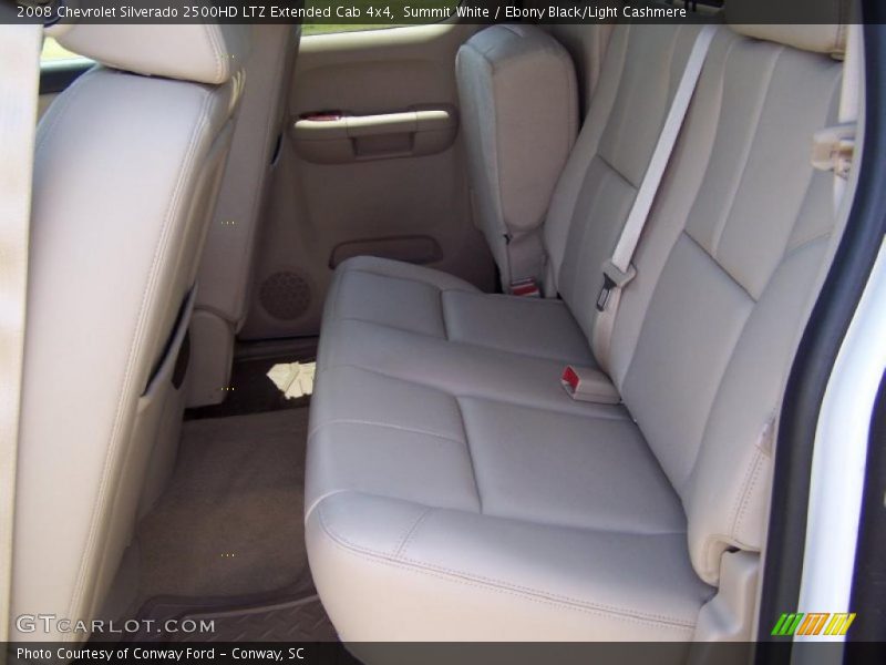Summit White / Ebony Black/Light Cashmere 2008 Chevrolet Silverado 2500HD LTZ Extended Cab 4x4