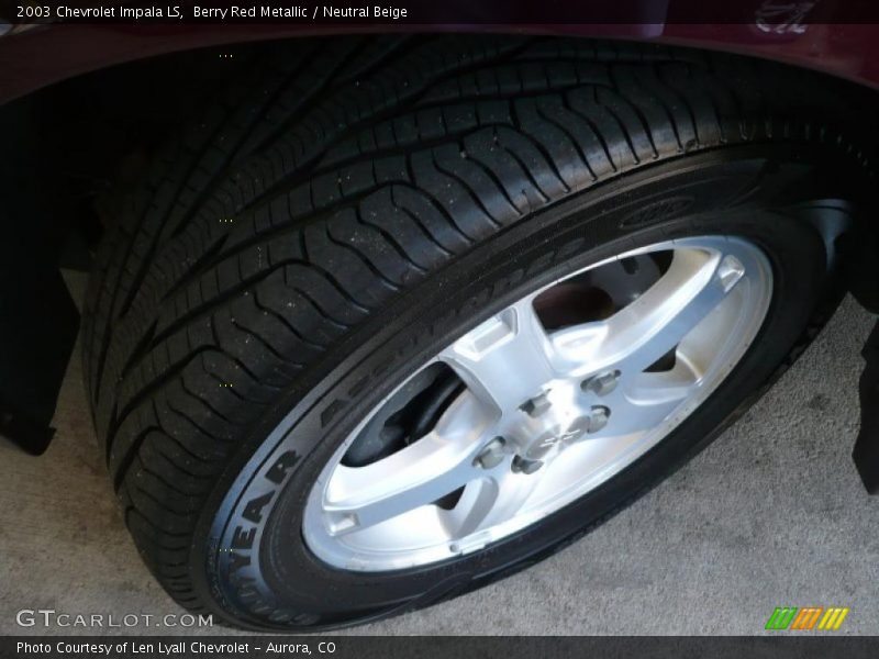 Berry Red Metallic / Neutral Beige 2003 Chevrolet Impala LS