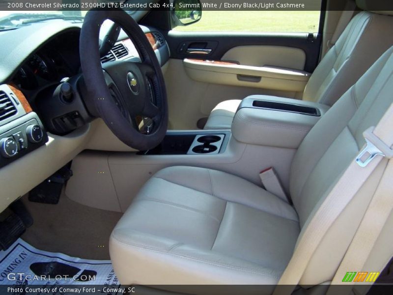 Summit White / Ebony Black/Light Cashmere 2008 Chevrolet Silverado 2500HD LTZ Extended Cab 4x4