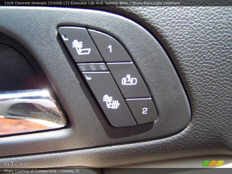 Summit White / Ebony Black/Light Cashmere 2008 Chevrolet Silverado 2500HD LTZ Extended Cab 4x4