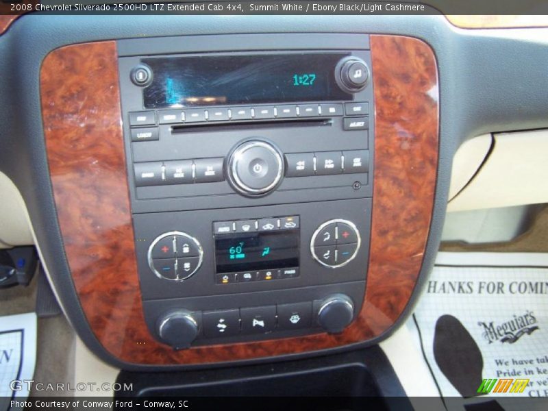 Summit White / Ebony Black/Light Cashmere 2008 Chevrolet Silverado 2500HD LTZ Extended Cab 4x4