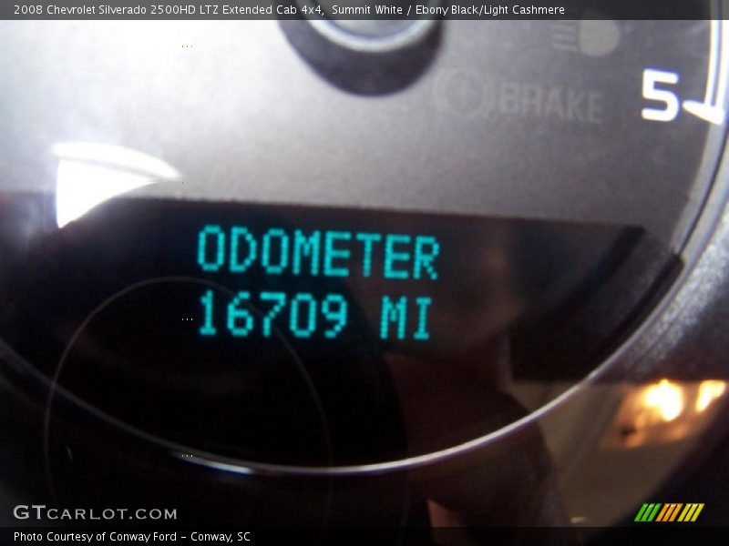 Summit White / Ebony Black/Light Cashmere 2008 Chevrolet Silverado 2500HD LTZ Extended Cab 4x4