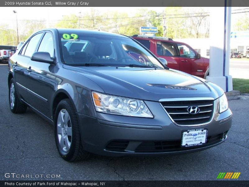Willow Gray / Gray 2009 Hyundai Sonata GLS