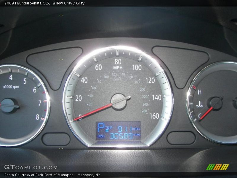 Willow Gray / Gray 2009 Hyundai Sonata GLS