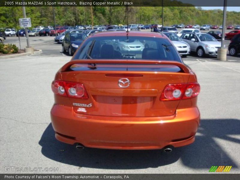 Blazing Copper Metallic / Black 2005 Mazda MAZDA6 s Sport Hatchback