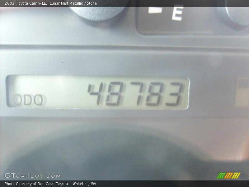 Lunar Mist Metallic / Stone 2003 Toyota Camry LE
