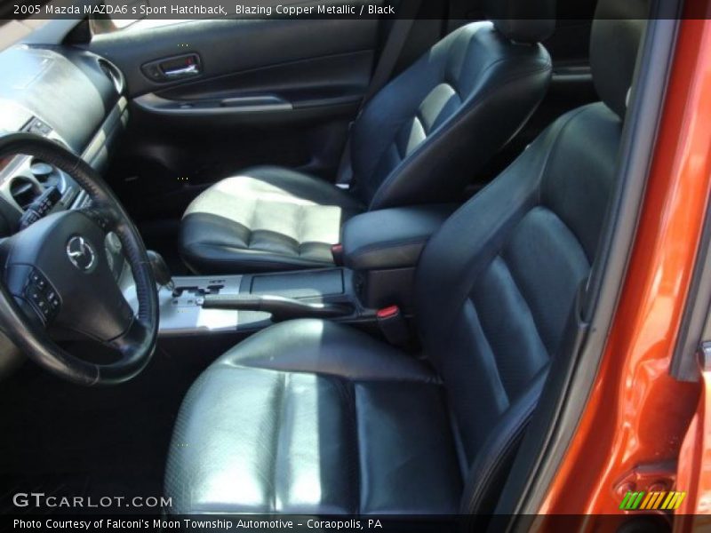Blazing Copper Metallic / Black 2005 Mazda MAZDA6 s Sport Hatchback