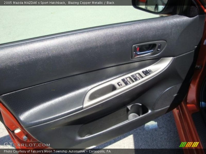 Blazing Copper Metallic / Black 2005 Mazda MAZDA6 s Sport Hatchback