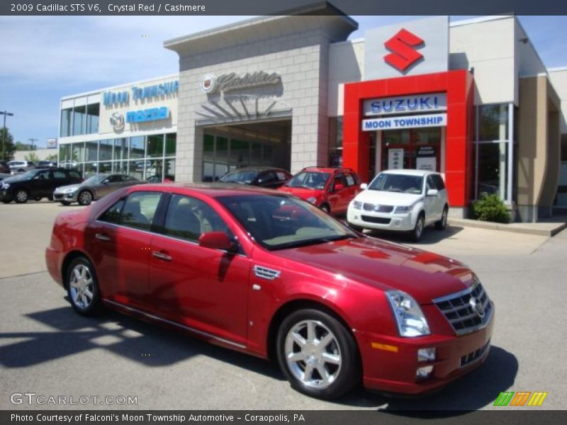 Crystal Red / Cashmere 2009 Cadillac STS V6