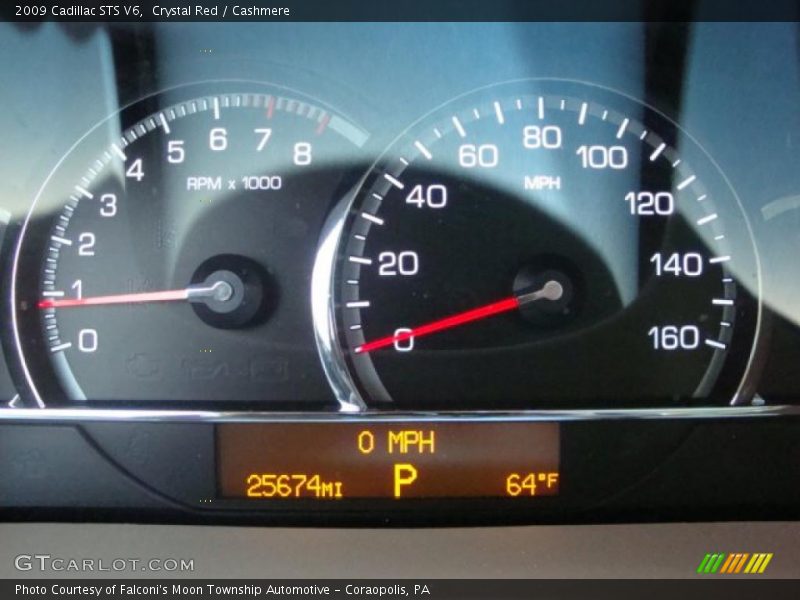 Crystal Red / Cashmere 2009 Cadillac STS V6