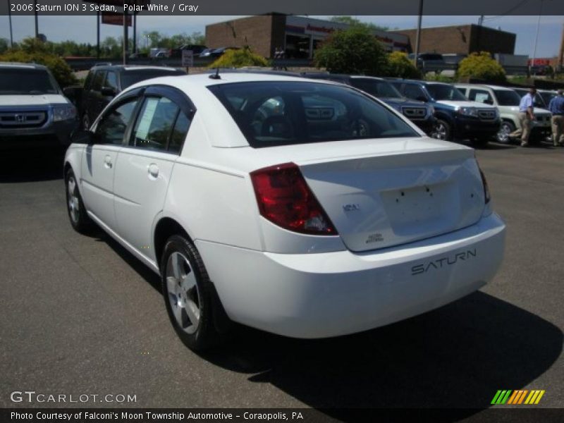 Polar White / Gray 2006 Saturn ION 3 Sedan