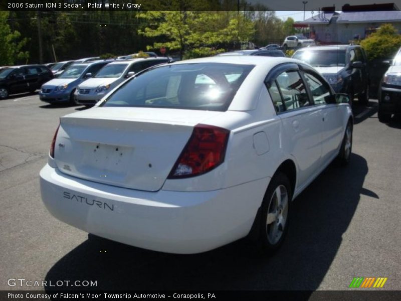 Polar White / Gray 2006 Saturn ION 3 Sedan