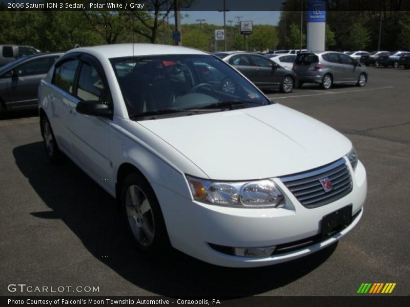 Polar White / Gray 2006 Saturn ION 3 Sedan