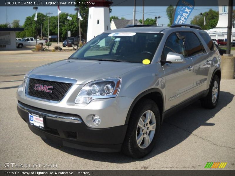 Liquid Silver Metallic / Ebony 2008 GMC Acadia SLT