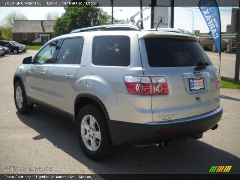 Liquid Silver Metallic / Ebony 2008 GMC Acadia SLT