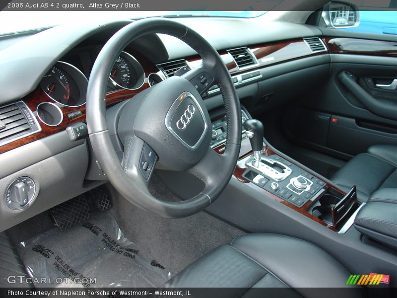 Atlas Grey / Black 2006 Audi A8 4.2 quattro