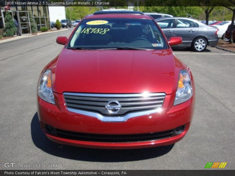 Sonoma Sunset Metallic / Charcoal 2008 Nissan Altima 2.5 S