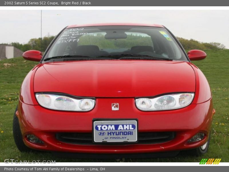 Bright Red / Black 2002 Saturn S Series SC2 Coupe