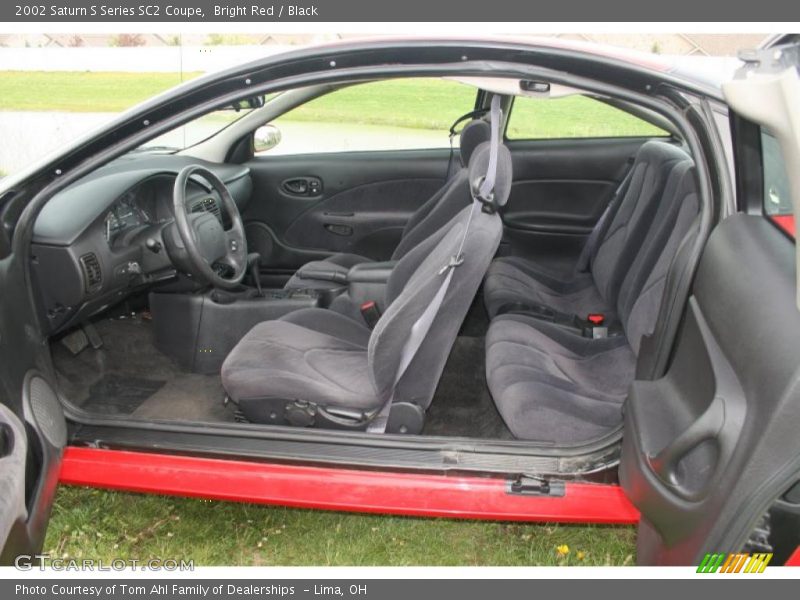 Bright Red / Black 2002 Saturn S Series SC2 Coupe