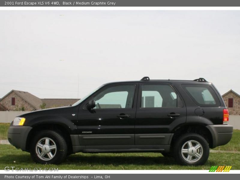 Black / Medium Graphite Grey 2001 Ford Escape XLS V6 4WD